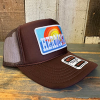 Hermosa Beach 72 & SUNNY High Crown Trucker Hat - Brown