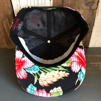 Hermosa Beach HERMOSA '84 Hawaiian Pattern 6 Panel Mid Profile Snapback Hat - A ‘o ia (Flat Brim)