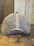 Hermosa Beach RETRO SUNSET 6 Panel Low Profile Mesh Back Trucker Hat - Brown/Khaki