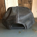 SO FAR :: SO BUENO High Crown Trucker Hat - Charcoal (Curved Brim)