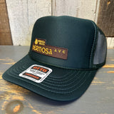 Hermosa Beach HERMOSA AVE High Crown Trucker Hat - Dark Green