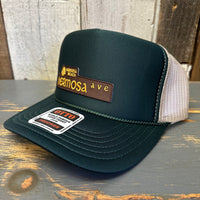 Hermosa Beach HERMOSA AVE High Crown Trucker Hat (Dark Green/Khaki)