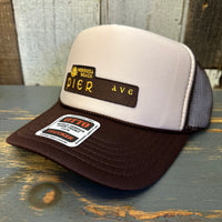 Hermosa Beach PIER AVE Trucker Hat - Brown/Khaki