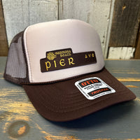 Hermosa Beach PIER AVE Trucker Hat - Brown/Khaki