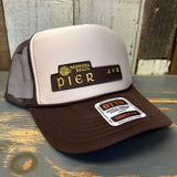 Hermosa Beach PIER AVE Trucker Hat - Brown/Khaki