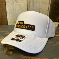 Hermosa Beach HERMOSA AVE High Crown Trucker Hat - White