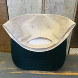SO FAR :: SO BUENO 5 Panel Mid Profile Baseball Cap - Dark Green/Natural