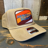 Hermosa Beach GOLF CARTS & YOGA PANTS Corduroy Baseball Cap - Khaki