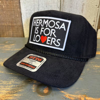Hermosa Beach HERMOSA IS FOR LOVERS Corduroy Baseball Cap - Black