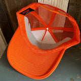Hermosa Beach RETRO SUNSET Trucker Hat - Neon Orange