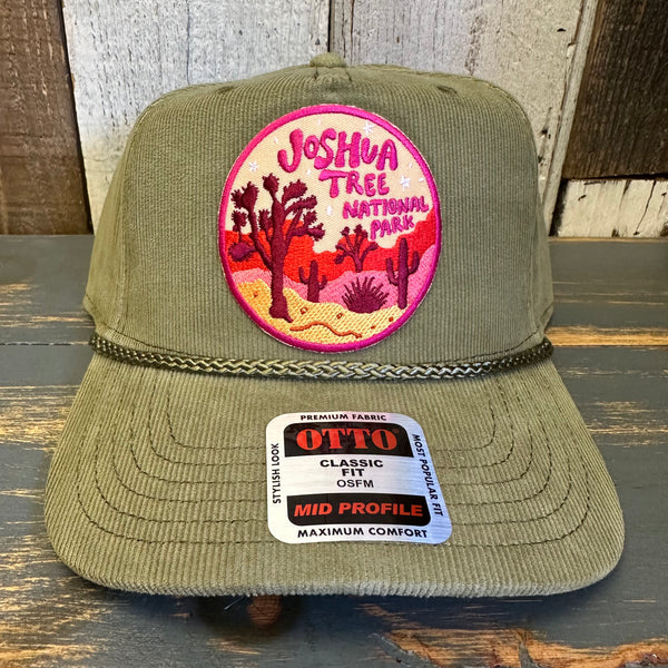 JOSHUA TREE NATIONAL PARK Corduroy Baseball Cap - Olive Green