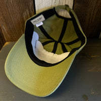 GIVE A HOOT DON'T POLLUTE 6 Panel Low Profile Dad Hat - Desert Green by Brist