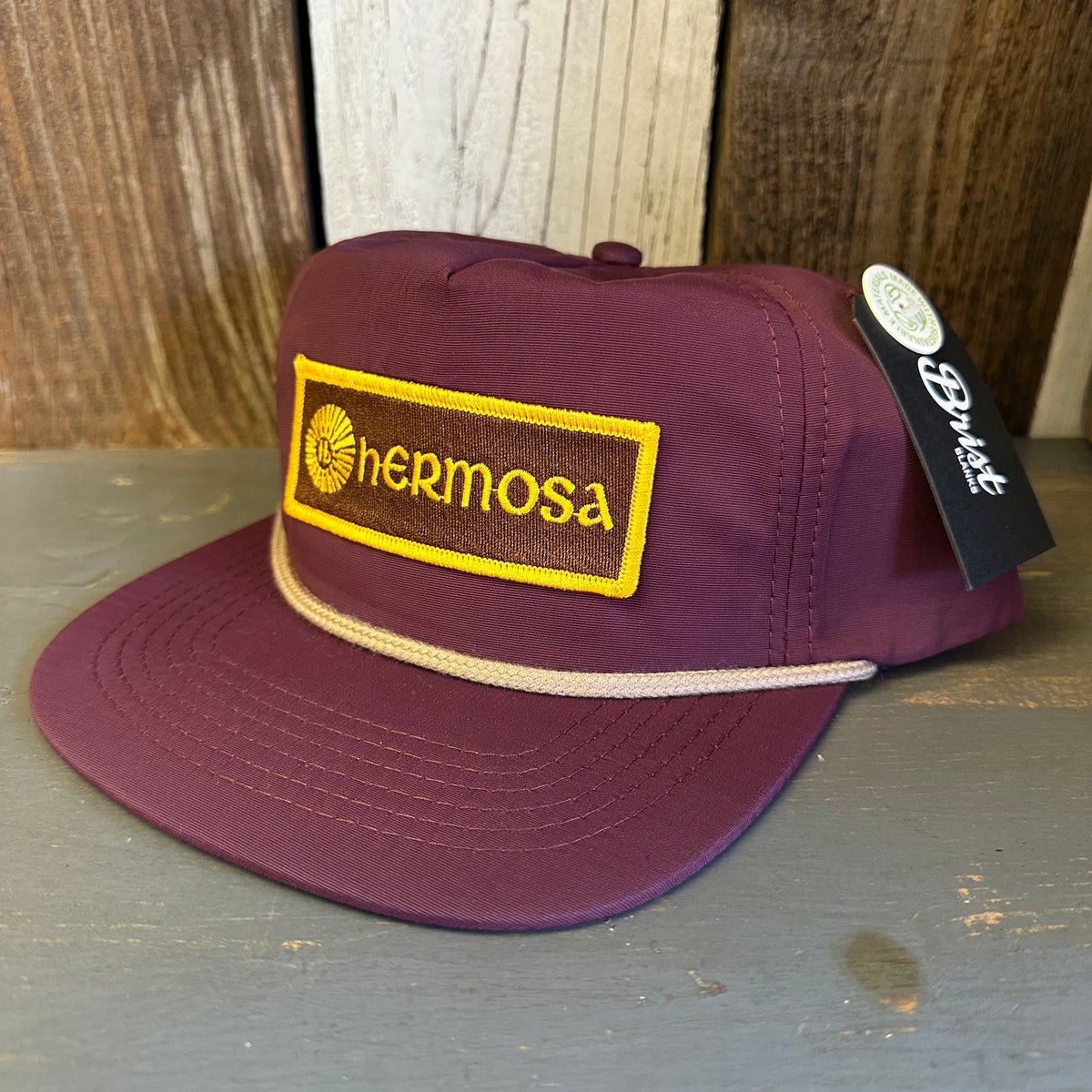Hermosa Beach AS REAL AS THE STREETS - 5 Panel Nylon Hat - Eggplant ...