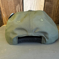SMOKEY BEAR - ONLY YOU CAN PREVENT WILDFIRES - 5 Panel Nylon Hat - Military Green