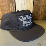 Hermosa Beach ROPER - 5 Panel Nylon Hat -Black