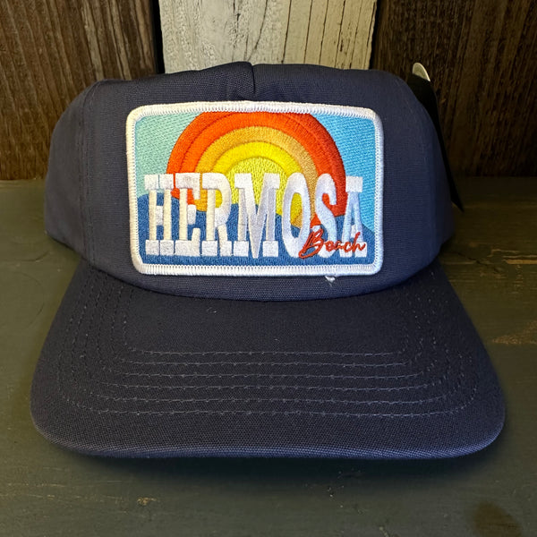 Hermosa Beach 72 & SUNNY - 5 Panel Hat - Dusty Blue
