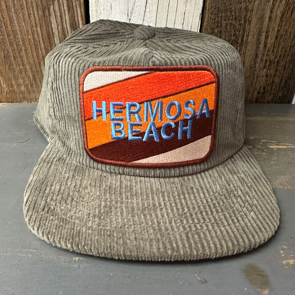 Hermosa Beach GOLF CARTS & YOGA PANTS Vintage Corduroy Hat - Olive