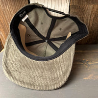 Hermosa Beach OBLIGATORY SUNSET Vintage Corduroy Hat - Olive