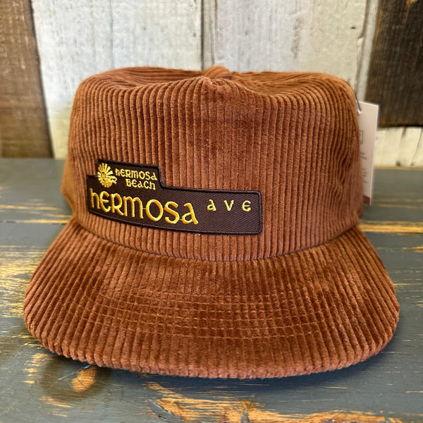 Hermosa Beach HERMOSA AVE Vintage Corduroy Hat - Coyote Brown