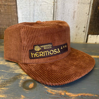 Hermosa Beach HERMOSA AVE Vintage Corduroy Hat - Coyote Brown