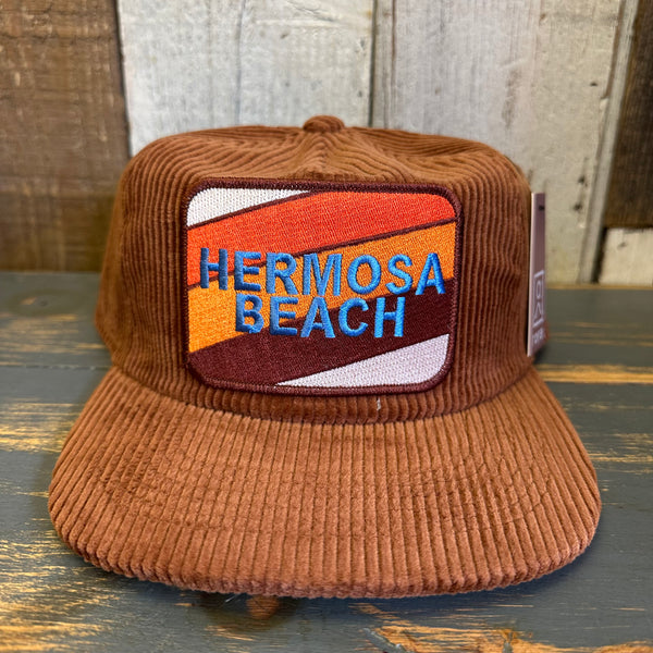 Hermosa Beach GOLF CARTS & YOGA PANTS Vintage Corduroy Hat - Coyote Brown
