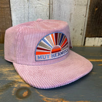 Hermosa Beach MUY HERMOSA Vintage Corduroy Hat - Rose Pink