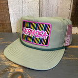 Hermosa Beach HERMOSA'84 Nylon/Cotton Blend Hat - Light Olive Green