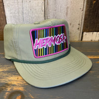 Hermosa Beach HERMOSA'84 Nylon/Cotton Blend Hat - Light Olive Green