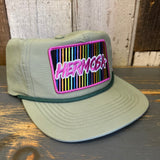 Hermosa Beach HERMOSA'84 Nylon/Cotton Blend Hat - Light Olive Green
