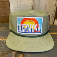 Hermosa Beach 72 & SUNNY Nylon/Cotton Blend Hat - Light Olive Green