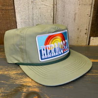 Hermosa Beach 72 & SUNNY Nylon/Cotton Blend Hat - Light Olive Green