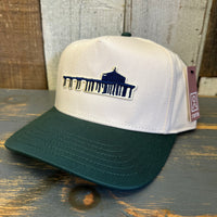 MANHATTAN BEACH PIER & ROUNDHOUSE 5 Panel Mid Profile Cap - Green/Natural