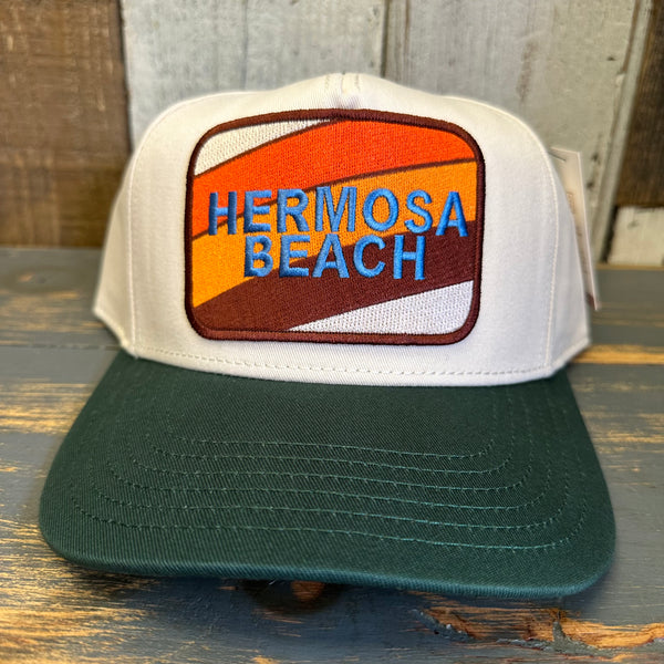 Hermosa Beach GOLF CARTS & YOGA PANTS 5 Panel Mid Profile Cap - Green/Natural