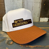Hermosa Beach HERMOSA AVE 5 Panel Mid Profile Cap - Rust Brown/Natural