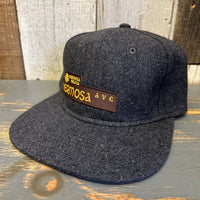 Hermosa Beach HERMOSA AVE Mid Profile Strapback Hat - Heather Black