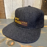 Hermosa Beach HERMOSA AVE Mid Profile Strapback Hat - Heather Black