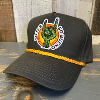 SO FAR SO BUENO 5 Panel Golf, Rope caps - Loden/Gold Braid Hat