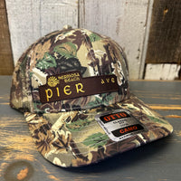 Hermosa Beach PIER AVE 6 Panel Low Profile Trucker Hat - Camo