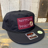 Hermosa Beach WELCOME SIGN 100% Recycled Pro Style Baseball Cap - Black ♻️