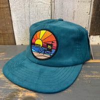 Hermosa Beach OBLIGATORY SUNSET 6 Panel Micro Cord - Deep Teal