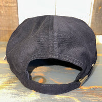 SOUTH BAY SURF (Navy Patch) 6 Panel Micro Cord - Black