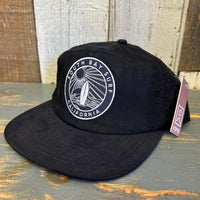 SOUTH BAY SURF (Navy Patch) 6 Panel Micro Cord - Black