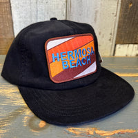 Hermosa Beach GOLF CARTS & YOGA PANTS 6 Panel Micro Cord - Black