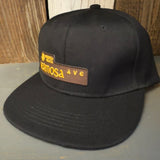 Hermosa Beach HERMOSA AVE Trucker Hat - Black (Flat Brim)