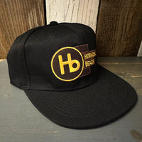 Hermosa Beach THE NEW STYLE Trucker Hat - Black (Flat Brim)