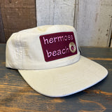 Hermosa Beach WELCOME SIGN 6 Panel Micro Cord - Butter Yellow