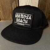 Hermosa Beach ROPER Trucker Hat - Black (Flat Brim)