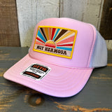 Hermosa Beach MUY HERMOSA Trucker Hat - Soft Pink/White