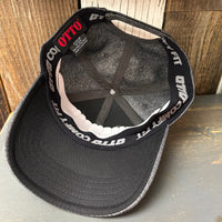 Hermosa Beach SURF HERMOSA :: OPEN DAILY - OTTO FLEX Low Profile Baseball Cap - Heather Black