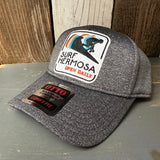 Hermosa Beach SURF HERMOSA :: OPEN DAILY - OTTO FLEX Low Profile Baseball Cap - Heather Black